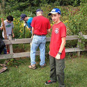 Jonathan Roberts leads his army of volunteers.
