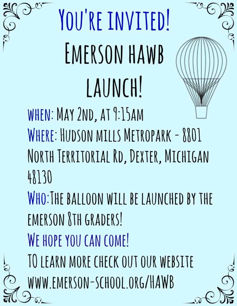 Emerson School HAWB Launch Invite